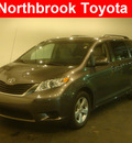 toyota sienna 2011 dk  gray van le 8 passenger gasoline 6 cylinders front wheel drive automatic 60062