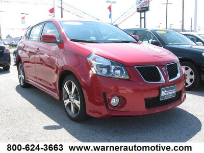 pontiac vibe 2009 red wagon gt gasoline 4 cylinders front wheel drive automatic 45840