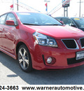 pontiac vibe 2009 red wagon gt gasoline 4 cylinders front wheel drive automatic 45840
