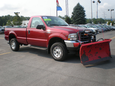 ford f 250 2002 red pickup truck super duty gasoline 8 cylinders 4 wheel drive automatic 13502