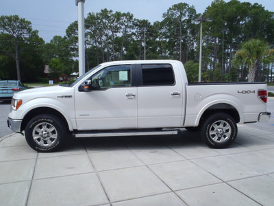 ford f 150 2011 white lariat gasoline 6 cylinders 4 wheel drive automatic 32401