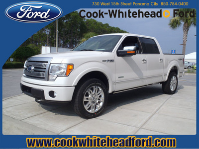ford f 150 2011 white platinum gasoline 6 cylinders 4 wheel drive automatic 32401