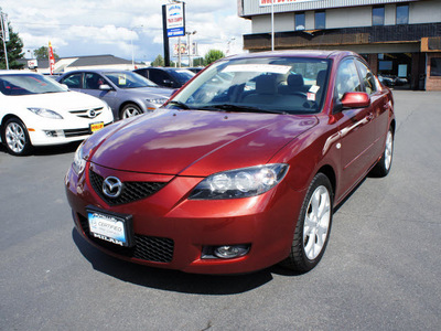 mazda mazda3i 2009 dk  red sedan gasoline 4 cylinders front wheel drive automatic 98371