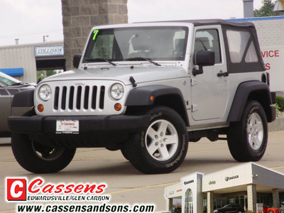 jeep wrangler 2007 silver suv x gasoline 6 cylinders 4 wheel drive automatic 62034