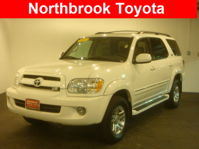toyota sequoia 2007 white suv sr5 gasoline 8 cylinders 4 wheel drive automatic 60062