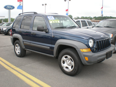 jeep liberty 2005 blue suv sport gasoline 6 cylinders 4 wheel drive automatic 13502