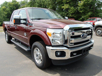 ford f 250 super duty 2011 dk  red biodiesel 8 cylinders 4 wheel drive shiftable automatic 46168