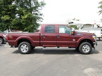 ford f 250 super duty 2011 dk  red biodiesel 8 cylinders 4 wheel drive shiftable automatic 46168