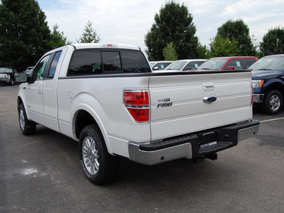 ford f 150 2011 white pickup truck lariat gasoline 6 cylinders 2 wheel drive automatic 46168