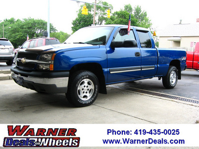 chevrolet silverado 1500 2004 blue ls 4x4 s bed gasoline 8 cylinders 4 wheel drive automatic 45840