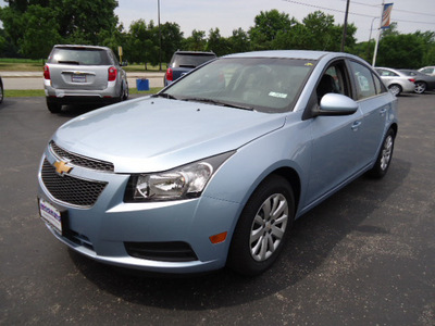 chevrolet cruze 2011 lt  blue sedan lt gasoline 4 cylinders front wheel drive automatic 60007