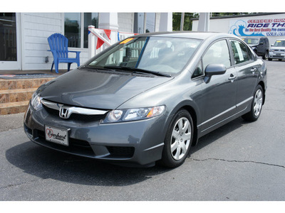 honda civic 2011 gray sedan lx gasoline 4 cylinders front wheel drive not specified 28677