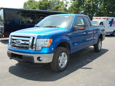 ford f 150 2011 blue xlt gasoline 6 cylinders 4 wheel drive automatic 46168