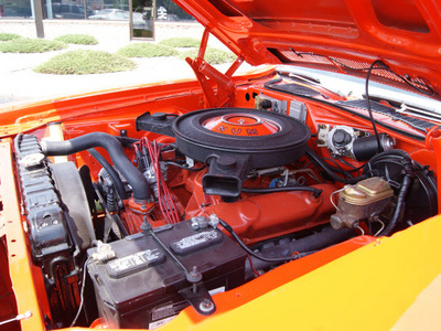 dodge challenger 1973 orange coupe v8 automatic 61008