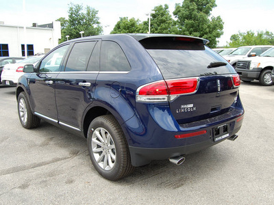 lincoln mkx 2011 dk  blue suv gasoline 6 cylinders all whee drive shiftable automatic 46168