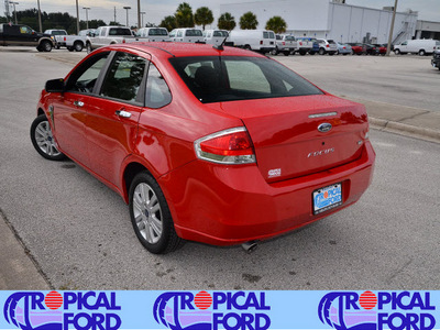 ford focus 2008 red sedan se gasoline 4 cylinders front wheel drive automatic 32837