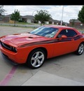 dodge challenger 2010 orange coupe r t gasoline 8 cylinders rear wheel drive automatic 76108