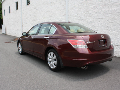 honda accord 2009 red sedan ex l v6 gasoline 6 cylinders front wheel drive automatic 27616