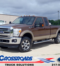 ford f 250 super duty 2011 brown lariat fx4 flex fuel 8 cylinders 4 wheel drive automatic 62708