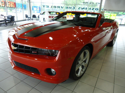 chevrolet camaro convertible 2011 orange ss gasoline 8 cylinders rear wheel drive automatic 60007