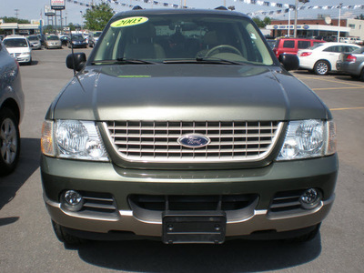 ford explorer 2003 green suv eddie bauer flex fuel 6 cylinders sohc 4 wheel drive automatic with overdrive 13502
