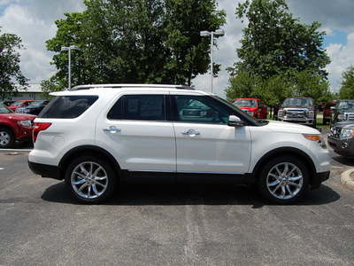 ford explorer 2011 white suv limited gasoline 6 cylinders front wheel drive 6 speed automatic 46168