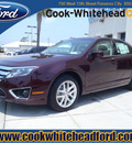 ford fusion 2011 maroon sedan sel flex fuel 6 cylinders front wheel drive automatic 32401