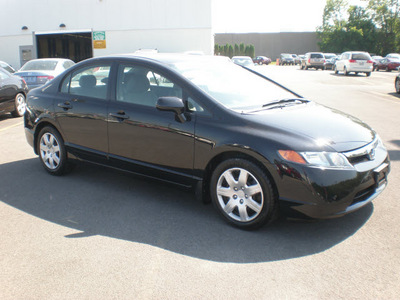 honda civic 2008 black sedan lx gasoline 4 cylinders front wheel drive automatic 13502