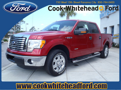 ford f 150 2011 red xlt gasoline 6 cylinders 2 wheel drive automatic 32401