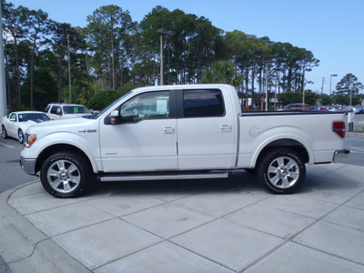 ford f 150 2011 white lariat gasoline 6 cylinders 2 wheel drive automatic 32401