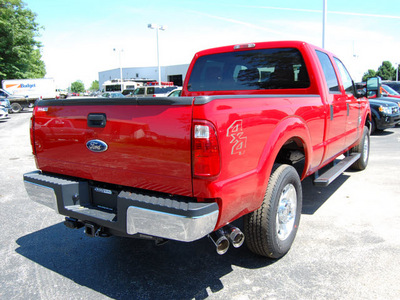 ford f 250 super duty 2011 red biodiesel 8 cylinders 4 wheel drive shiftable automatic 46168