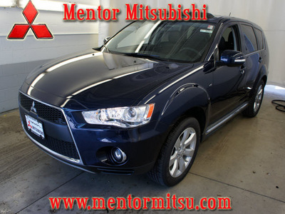 mitsubishi outlander 2011 dk  blue suv gt gasoline 6 cylinders all whee drive automatic 44060