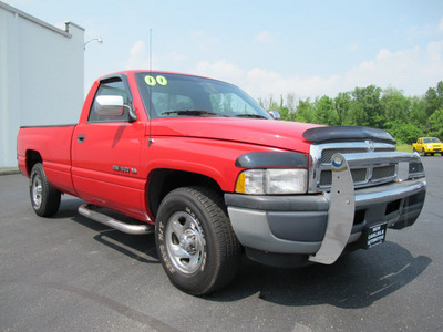 dodge ram pickup 1500 2000 red pickup truck st gasoline 6 cylinders rear wheel drive automatic 45344