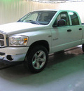 dodge ram 1500 2008 white big horn gasoline 8 cylinders 4 wheel drive automatic with overdrive 44883