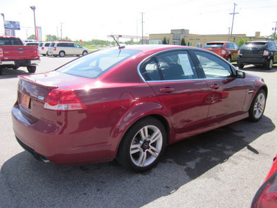 pontiac g8 2009 red sedan gasoline 6 cylinders rear wheel drive autostick 62863