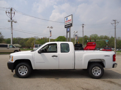 chevrolet silverado 1500 2011 white work truck flex fuel 8 cylinders 4 wheel drive automatic 60007