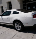 ford mustang 2011 white coupe v6 gasoline 6 cylinders rear wheel drive automatic 32401