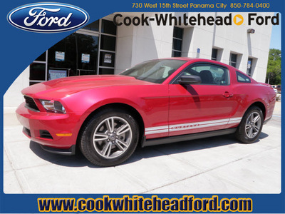 ford mustang 2011 red coupe v6 gasoline 6 cylinders rear wheel drive automatic 32401