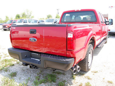 ford f 250 super duty 2011 red xl biodiesel 8 cylinders 2 wheel drive shiftable automatic 46168