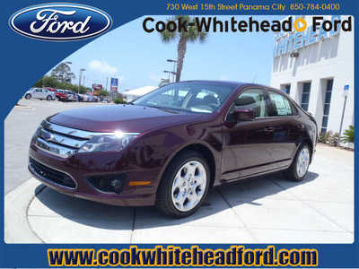 ford fusion 2011 maroon sedan se gasoline 4 cylinders front wheel drive automatic 32401