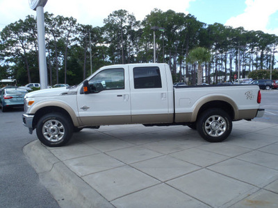 ford f 250 super duty 2011 white lariat biodiesel 8 cylinders 4 wheel drive automatic 32401