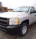 chevrolet silverado 1500 2011 silver work truck gasoline 6 cylinders 2 wheel drive automatic 60007