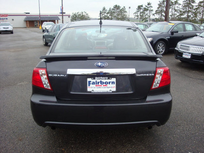 subaru impreza 2008 black sedan gasoline 4 cylinders all whee drive automatic 45324