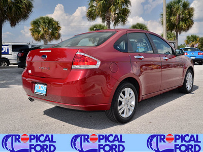 ford focus 2010 red sedan sel gasoline 4 cylinders front wheel drive automatic 32837