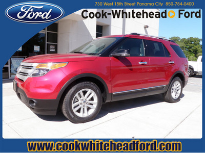 ford explorer 2011 red suv xlt gasoline 6 cylinders front wheel drive automatic 32401