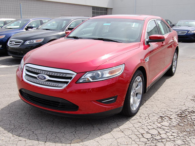 ford taurus 2011 red sedan sel gasoline 6 cylinders front wheel drive 6 speed automatic 46168