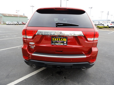 jeep grand cherokee 2011 red suv overland gasoline 8 cylinders 4 wheel drive 5 speed automatic 60915