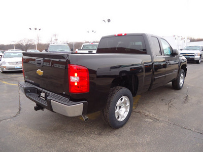 chevrolet silverado 1500 2011 black pickup truck lt flex fuel 8 cylinders 2 wheel drive 5 speed with overdrive 60007