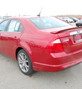 ford fusion 2011 red sedan sel gasoline 4 cylinders front wheel drive 6 speed automatic 46168