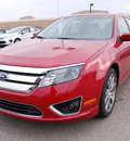 ford fusion 2011 red sedan sel gasoline 4 cylinders front wheel drive 6 speed automatic 46168